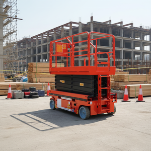 10-метровый самоходный телескопический ножничный подъемник 320 кг, подъемные платформы для продажи - Product Image 1