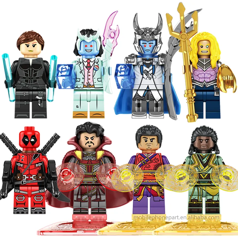 CY1012 Spider Loki Dr. Strange Black Widow Wong Super Heroes Man Mini Building Block Figure Plastic Educational Toys Juguetes