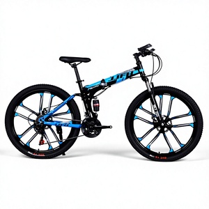 VTT pliable à suspension intégrale, 26 pouces, 21/24/27 vitesses, roues en magnésium à 10 rayons, frein à disque, faible MOQ et personnalisation d'usine disponible. - Product Image 6