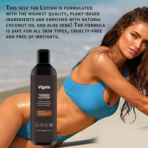 لوشن تسمير ذاتي فوري طبيعي عضوي من المصنع الأصلي، تسمير ذاتي فائق الداكن طويل الأمد - Product Image 2