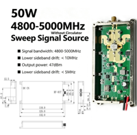 Module RF Source de Signal Balayant 50W 4800-5000MHz 47dBm Sans Circulateur 4.8GHz 5GHz 4900MHz 4.9GHz 50W pour Applications RF Sans Fil