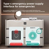 Serrure de tiroir intelligente à empreinte digitale en ABS, modèle K16, pour meubles de bureau, armoire à chaussures simple ou double porte, table de chevet