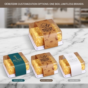 Gobelet en plastique en gros avec couvercle, récipient transparent pour tiramisu, boîte à gâteau en acrylique, prix d'usine, boîte d'emballage - Product Image 3