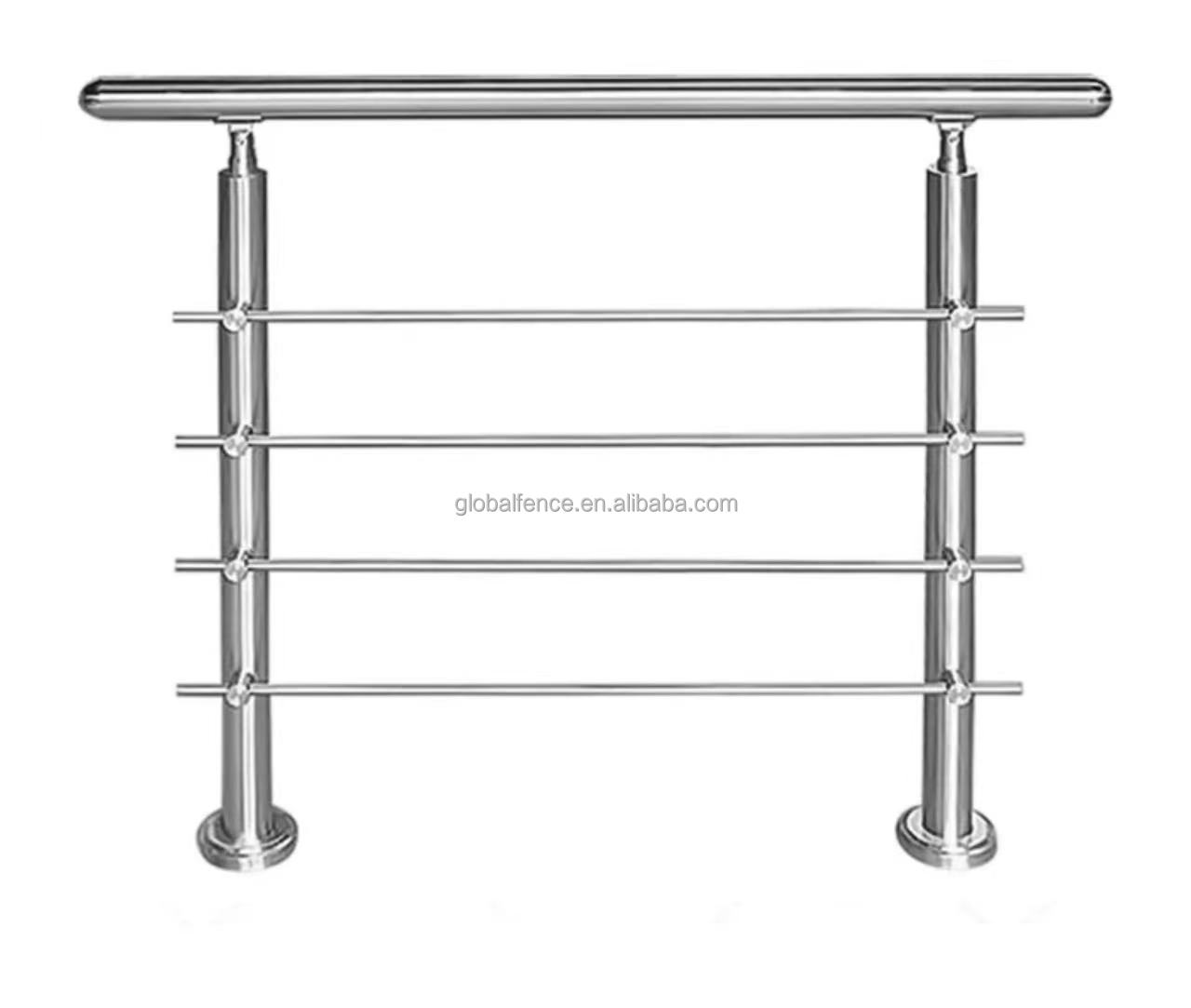 Reilbu Stainless Steel Rod Railings Balcony Stair Railings Balustrade