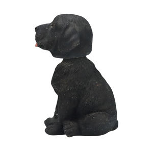 Zwarte Hond Schudden Hoofd Bobbel Hoofd Hars Handwerk Beeldjes Anime Figuur Voor Auto Decoratie - Product Image 1