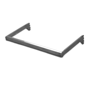 Columna Metálica en Forma de U para Supermercado, Poste Vertical con Ranuras en Forma de U para Exhibición de Ropa - Product Image 1