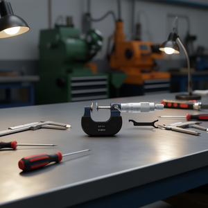 Fervi Plate <b>Micrometer</b> 0-25mm 0.01mm Precision Measurement Tool - Product Image 3