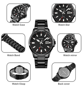 Orologio <span class=keywords><strong>da</strong></span> <span class=keywords><strong>Polso</strong></span> Skmei 9166 Dorato in Acciaio Inossidabile con Movimento al Quarzo per Uomo - Product Image 4
