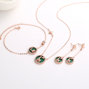 RINNTIN HOE17 Fine vente en gros boucles d'oreilles de Noël doux et belle femme cadeau de vacances <span class=keywords><strong>orignal</strong></span> pendentif boucles d'oreilles - Product Image 3