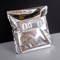 Sac d'expédition pour vêtements en plastique EVA transparent givré, écologique, recyclable, avec fermeture éclair, couleur personnalisée, chaussettes