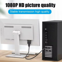 Adaptador DVI a HDTV para interfaz DVI a HDMI, conversión bidireccional, convertidor de vídeo DVI macho a HDTV hembra para PC, HDTV, proyector