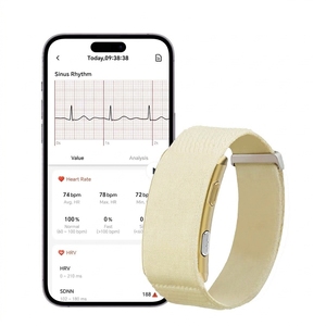 <span class=keywords><strong>Montre</strong></span> connectée carrée en silicone sans écran avec moniteur de fréquence cardiaque, suivi de la température corporelle, étanche pour femmes - Product Image 2