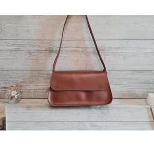 Personalized Handmade Leather <b>Handbag</b> for Women <b>Small</b> Shoulder Purse Cute Vintage Retro Style Gift for Her - Product Image 2