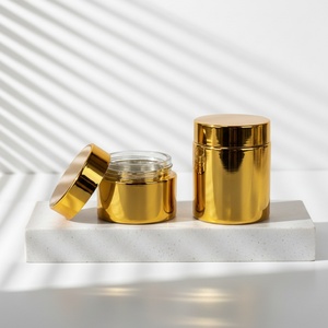 Nuevo Envase de Vidrio Dorado Personalizado de 50g 100g para Crema con Tapa de Rosca, Contenedor Cosmético para Crema Hidratante Facial - Product Image 5