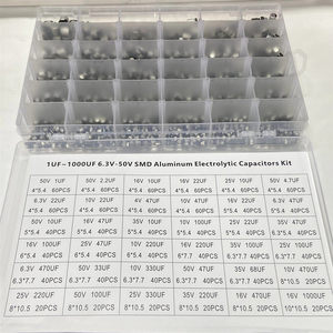 Kit Combinado de Condensadores Electrolíticos de Aluminio SMD, 1500 Piezas, 1UF~1500UF, 63V-<span class=keywords><strong>50V</strong></span>, 36 Tipos - Product Image 3