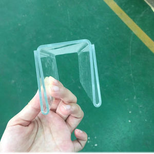 حامل مكتب أكريليك مزدوج الجوانب على شكل U واضح للمكتب أو الاجتماع - Product Image 2