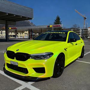 Película Protectora para Automóviles TPU Gloss Dreamy Iridescent Fluorescent Yellow, Autoregenerable, Antiarañazos, que Cambia de Color, para <span class=keywords><strong>Pintura</strong></span> de Carrocería - Product Image 3