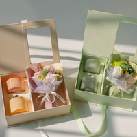 Großhandel Maßgefertigte Kristallstein Ätherisches Öl Kerze Rauchfrei Langanhaltend Aroma Heimdekoration Luxus Urlaub Hochzeit Handgeschenk