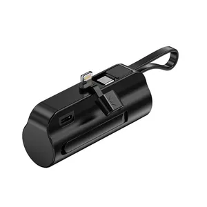 <span class=keywords><strong>Mini</strong></span> Power Bank 3-en-1 Mignonne en Forme de Capsule 5000 mAh avec Câble et Support Téléphone Intégrés, Idéale comme Cadeau d'Urgence - Product Image 1