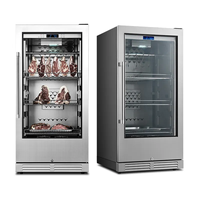 Gabinete Vertical de Maduración en Seco de Gran Capacidad para Uso Comercial, Control Digital de Temperatura y Humedad, Refrigerador de Acero Inoxidable 304