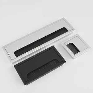 Cubierta de agujero de escritorio multiusos de aluminio cuadrado incrustada para escritorio de oficina, hogar, ordenador, para Taller, cubierta de cableado de cocina - Product Image 5