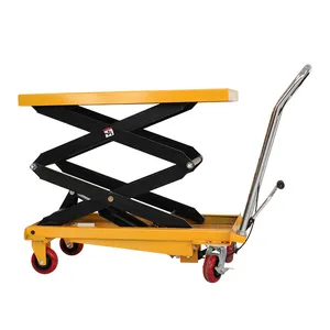 1000kg Lifting Table Hydraulic Lifting Operation With Foot Pedal Simple Moving Lifting Table
