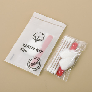 Ensemble d'hygiène personnalisé pour chambre d'hôtes avec pochette en plastique souple CPE, ensemble d'accessoires d'hôtel jetables bon marché - Product Image 3