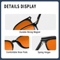 Nouvelles Lunettes Magnétiques Rétro à Grande Monture pour Femmes 2025 – Monture TR avec Clip Magnétique pour Myopie et Anti-Lumière Bleue