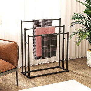 2024 Mới Đến Tầng Thường Vụ Kim Loại Khăn Giá Hồ Bơi Ngoài Trời 3 Lớp Đa Năng Kệ Khăn Hiển Thị Khăn Choàng Hijab Lưu Trữ Đứng - Product Image 3