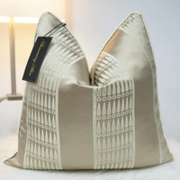 18X 18 pouces Jacquard housse de coussin luxe jeter oreiller couvre oreillers décoratifs pour la décoration de la maison