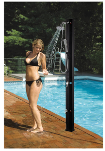 Colonne de <span class=keywords><strong>douche</strong></span> de grande capacité 40L en aluminium pour l'extérieur et la <span class=keywords><strong>piscine</strong></span> Accessoires ronds pour piscines et jardins - Product Image 4