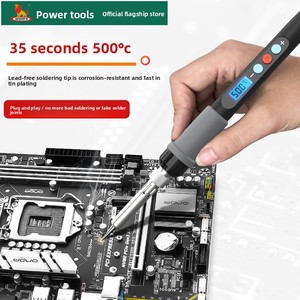 <span class=keywords><strong>Soldador</strong></span> Eléctrico W2900A y Pluma <span class=keywords><strong>de</strong></span> Soldadura con Temperatura Constante/Ajustable, Sin Tiempo <span class=keywords><strong>de</strong></span> Calentamiento, para Reparaciones en el Hogar - Product Image 2