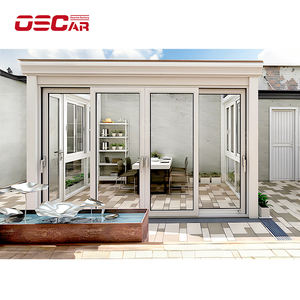 Cobertizo <span class=keywords><strong>de</strong></span> <span class=keywords><strong>terraza</strong></span> Minimalista Flat-Top Aleación <span class=keywords><strong>de</strong></span> aluminio Paisaje Pabellón Puertas y ventanas transparentes Pasillo inteligente Techo Flip Beauti - Product Image 2