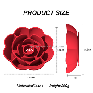 Tùy Chỉnh Silicone Hình Dạng Hoa Chậm Ăn Chó Bát Mê Cung Chậm Ăn Ăn Puppy Chậm Trung Chuyển Con Chó Bát - Product Image 5