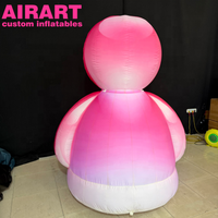 Muñeca Inflable de Dibujos Animados Rosa. Muñeca Inflable de Dibujos Animados Personalizada para Exhibición
