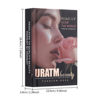 URATM Riasan Profesional Tahan Lama Eyeshadow Highlight Blush Eyeliner Lip Gloss Set Buku Riasan All-in-one