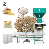 Machine d'emballage de farine de blé à bas prix, 5-50 kg, ensacheuse de céréales, ensacheuse de nourriture pour animaux (poulet, vache, oiseau), machine d'emballage de riz de 25 kg