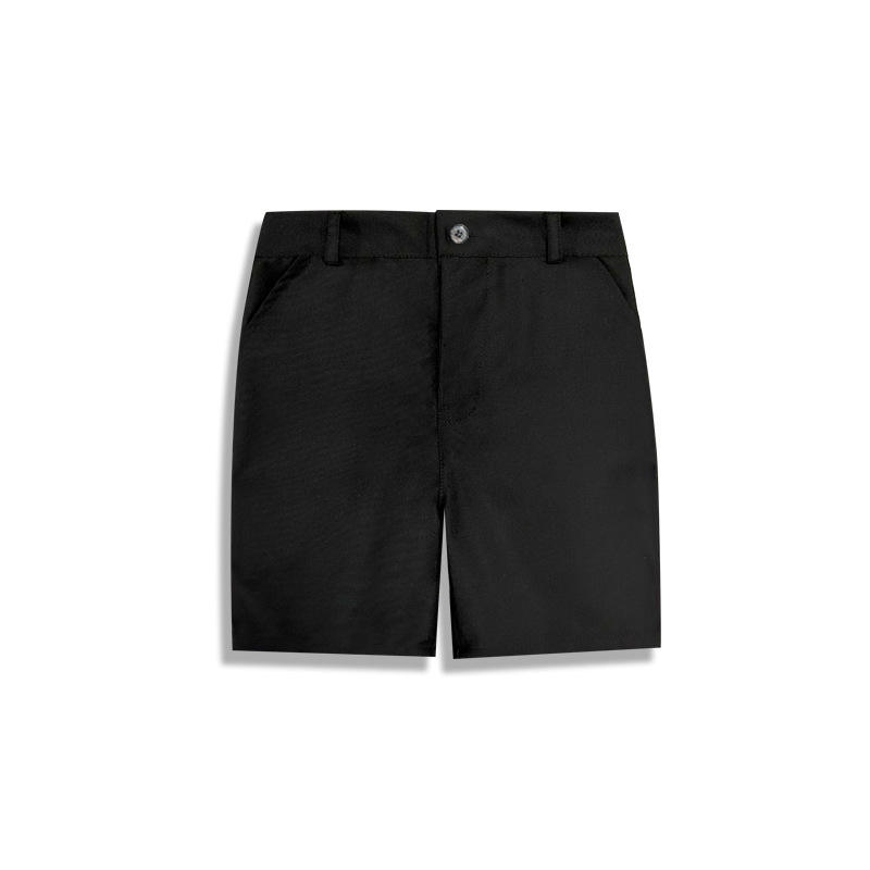 [Noir] short de costume anti-rides tr