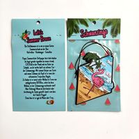 Désodorisant de voiture en papier/carton personnalisé en usine avec divers parfums pour cadeaux de mariage et de fêtes