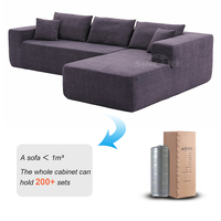 Ensemble de canapé en mousse compressée sous vide moderne de luxe en boîte canapé-lit canapé modulaire de compression chaise Cama