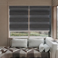 Persianas Zebra Eléctricas Motorizadas, Cortinas Inteligentes para Ventanas con Control Remoto Integrado, Tamaño Personalizado, Compatibles con Alexa y Google, Opacas