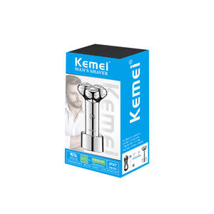 เครื่องโกนหนวดไฟฟ้า Kemei รุ่น KM T08 ใบมีดสามใบ ตัวเครื่องโลหะ กันน้ำ IPX7 ชาร์จผ่าน USB สำหรับผู้ชาย - Product Image 2