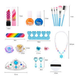 Kit para Hacer Pulseras, Estuche de Maquillaje Real para <span class=keywords><strong>Niña</strong></span> de 10 <span class=keywords><strong>Años</strong></span>, Juego de Maquillaje de Juguete No Tóxico para Niñas, Maquillaje para Bebés - Product Image 4