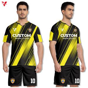 Sublimasi bordir Jersey sepak bola kustom asli baju sepak bola kain jala klub Jersey seragam sepak bola WO-X2032 pria - Product Image 1