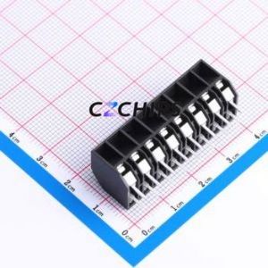 JL212S-50008B01 Spring Terminal Block Through hole Component (THT),P=5mm Connector 1x8P 5mm Black Through Hole - Product Image 2