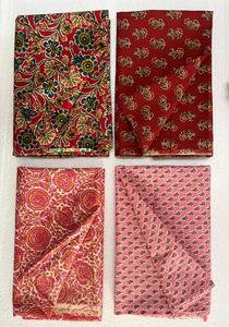 Tissu en molleton corail à motifs ethniques géométriques floraux en dobby 100% coton sur mesure - Doux, respirant, léger, accessoires pour filles - Product Image 6