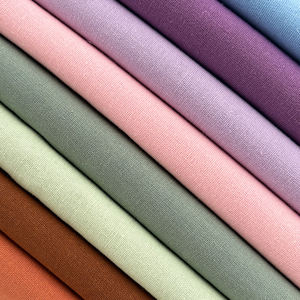Tela de Algodón Lisa Ligera de 130g - Material de Bordado Europeo con Colores Ricos, Delgada y Suave para Bordar - Product Image 5