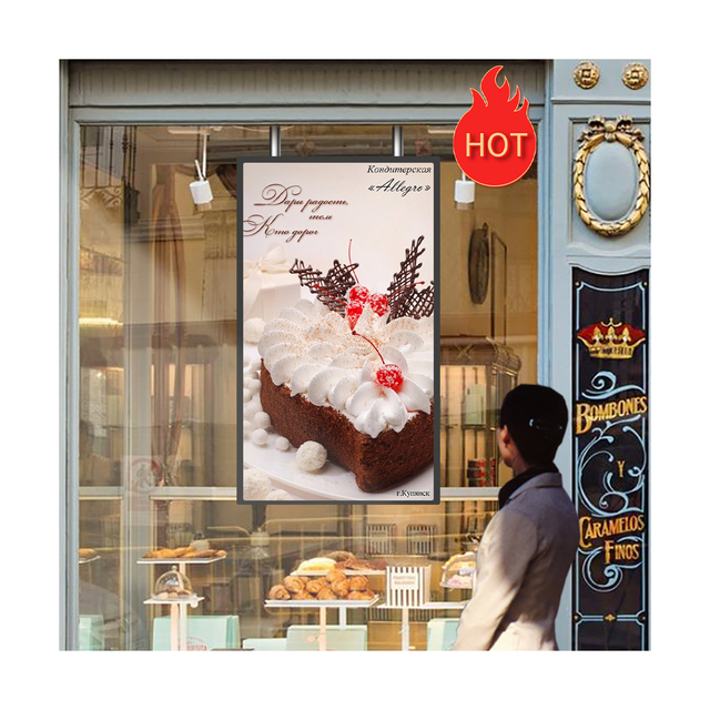 32 Inch High Brightness Advertising Media Player Screen Digital Signage Display Ultra-Thin Bezel Hanging Shop Window LCD Display