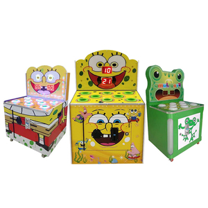 Mini machine de jeu électrique d'intérieur « Le Marteau Anti-Taupe » avec accepteur de billets, version anglaise, pour centres de divertissement - Product Image 1