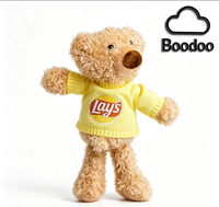 Mini ours en peluche personnalisé super doux et mignon, motif dessin animé, en coton PP, accessoires breloques pour sacs à paille de tasse à café